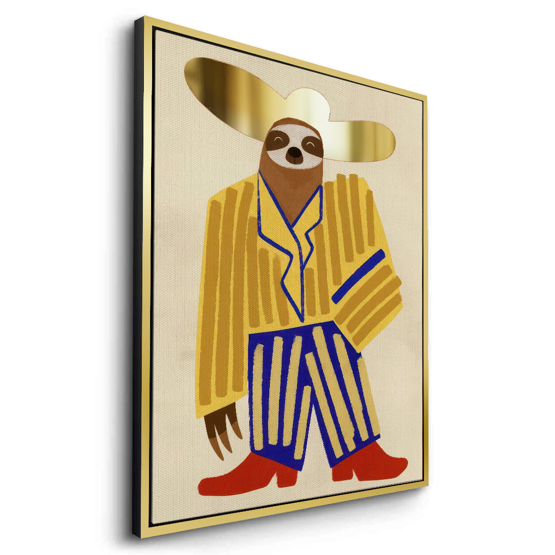 2Cowboy Hat Sloth - Canvas
