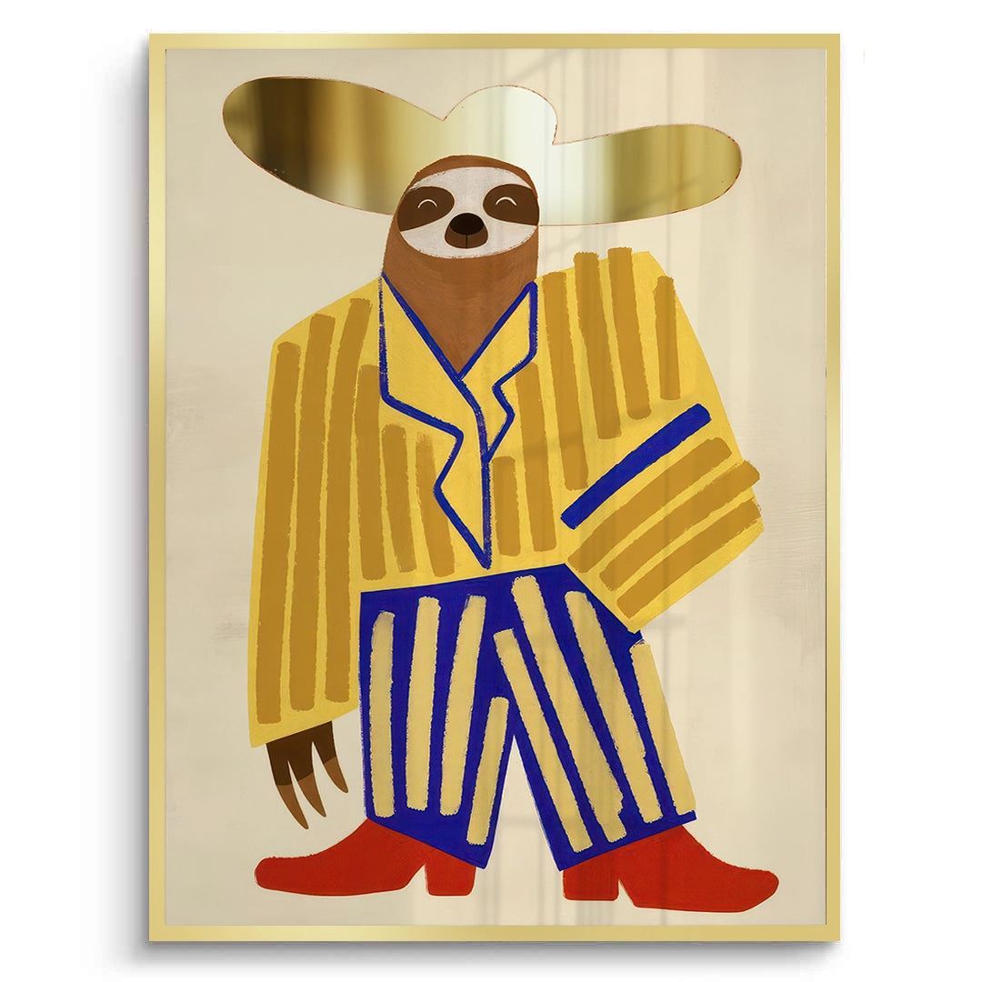 2Cowboy Hat Sloth - Fine Art