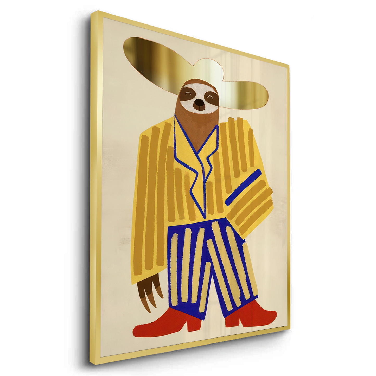 2Cowboy Hat Sloth - Fine Art