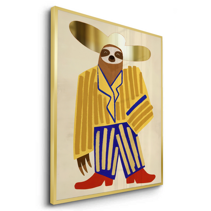 Cowboy Hat Sloth - Fine Art