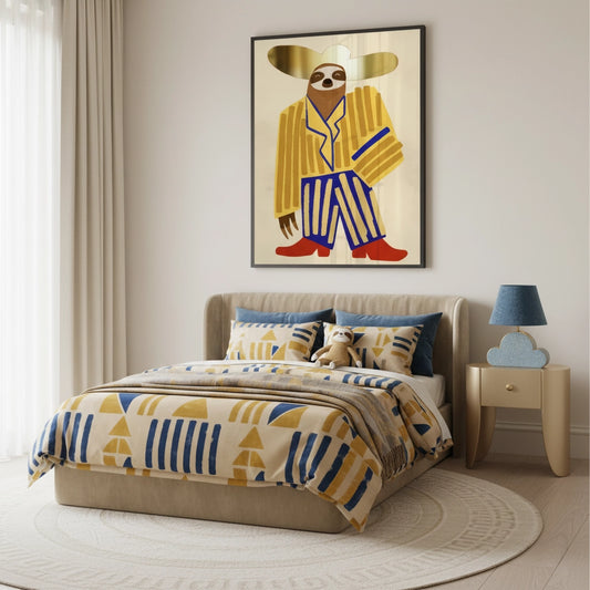 Cowboy Hat Sloth - Fine Art