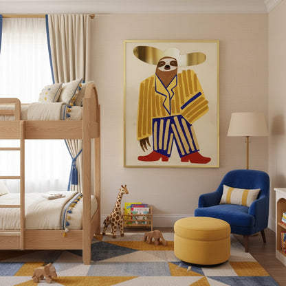 Cowboy Hat Sloth - Fine Art