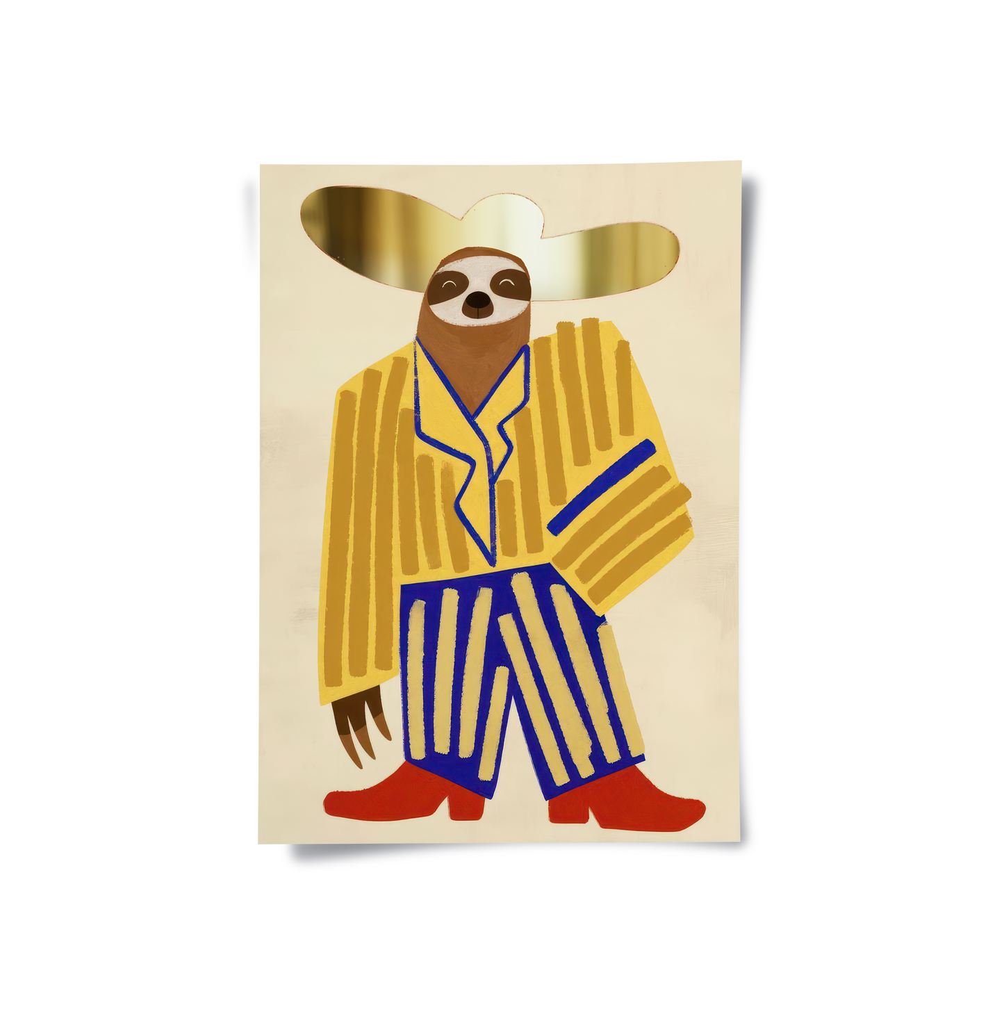 2Cowboy Hat Sloth - Poster