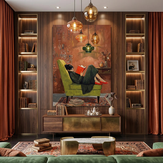 Cozy Reading Nook - Canvas