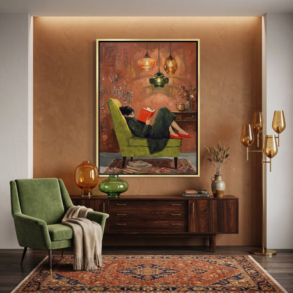 Cozy Reading Nook - Canvas