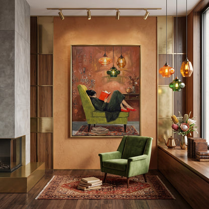 Cozy Reading Nook - Canvas