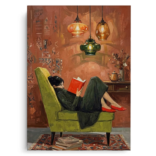 Cozy Reading Nook - Canvas