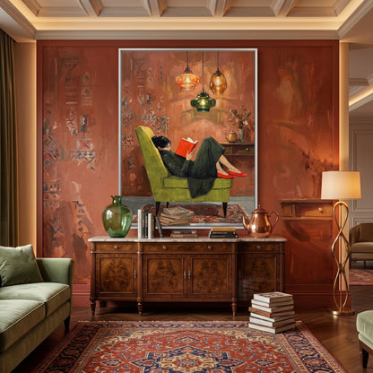 Cozy Reading Nook - Fine Art