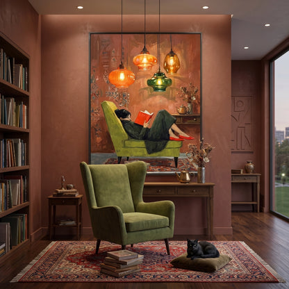 Cozy Reading Nook - Fine Art