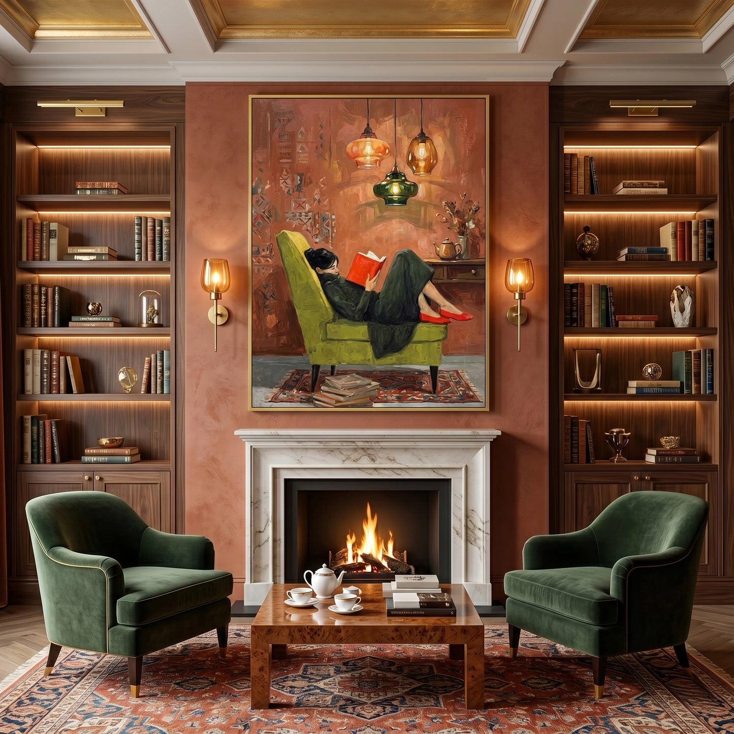 2Cozy Reading Nook - Fine Art