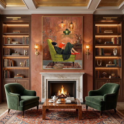 Cozy Reading Nook - Fine Art