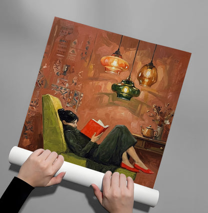 Cozy Reading Nook - Poster