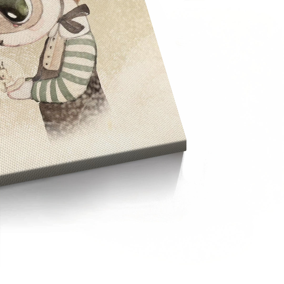 2Cute Child in Rabbit Costume - Canvas