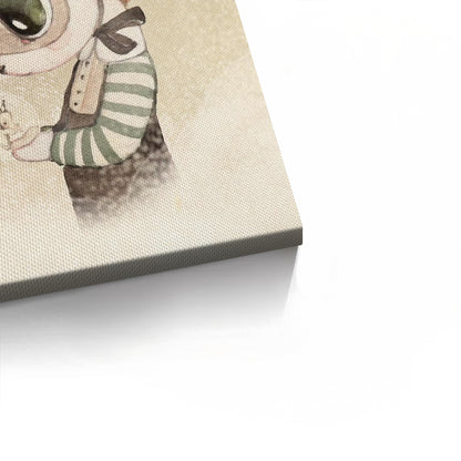 Cute Child in Rabbit Costume - Canvas