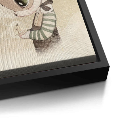 Cute Child in Rabbit Costume - Canvas