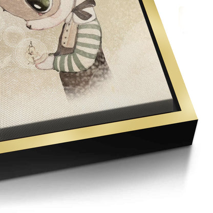 Cute Child in Rabbit Costume - Canvas