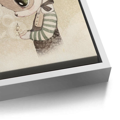 Cute Child in Rabbit Costume - Canvas