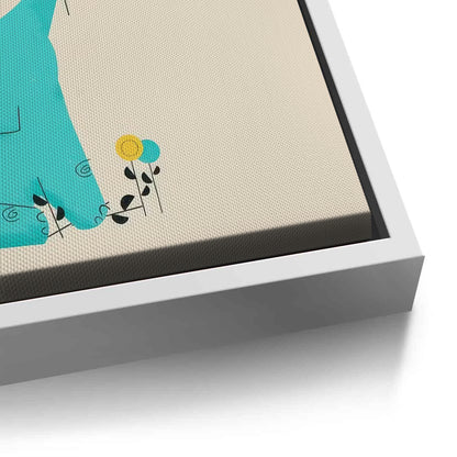 Cute Safari Friends Giving Flower - Canvas