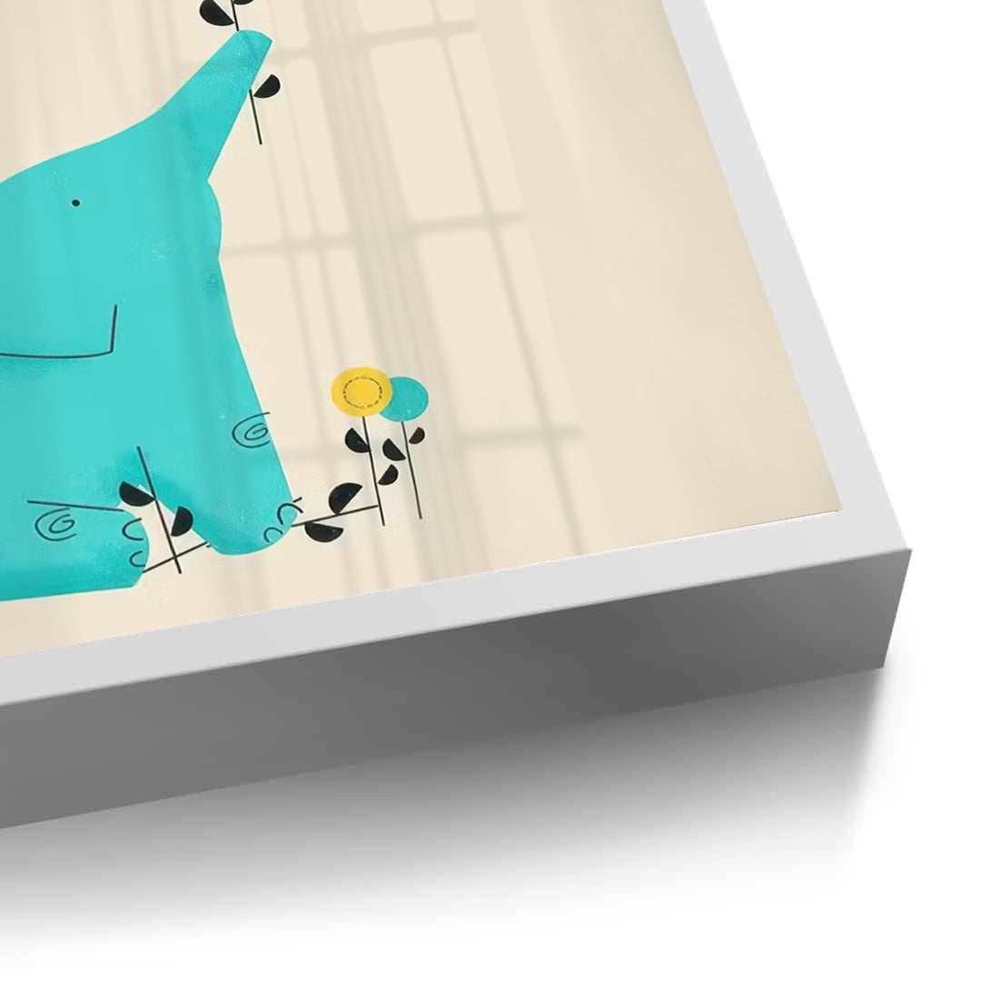 2Cute Safari Friends Giving Flower - Fine Art