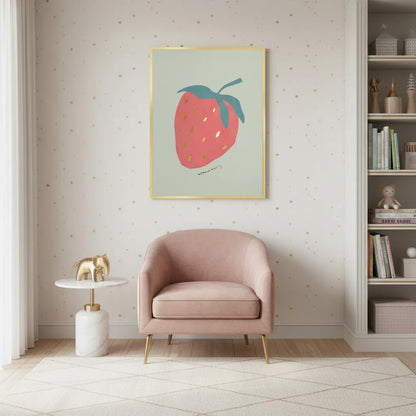 Cute Strawberry - Fine Art