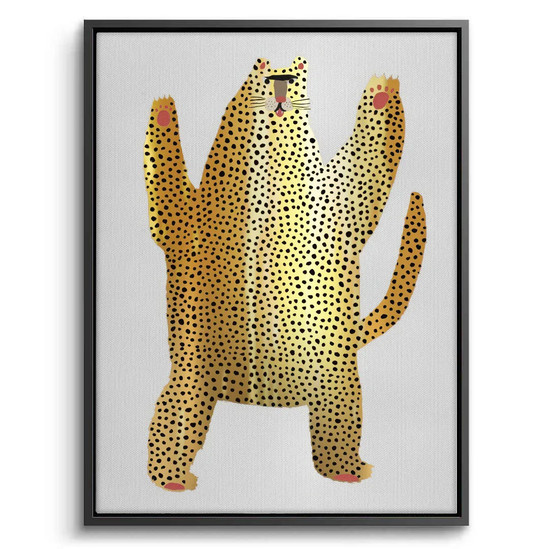 2Dancing Leopard - Canvas