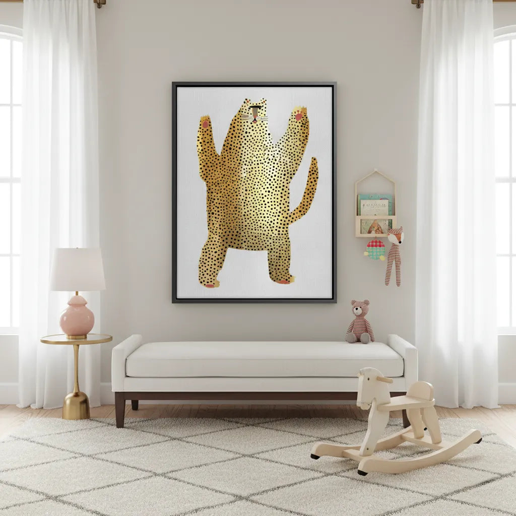 2Dancing Leopard - Canvas
