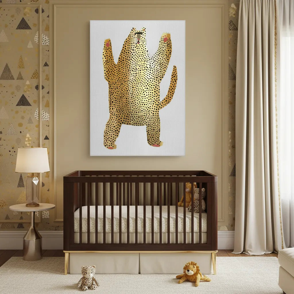 Dancing Leopard - Canvas - Jasmineart.ae