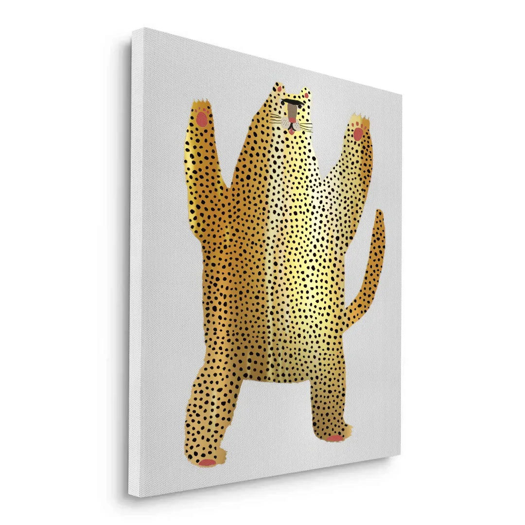 2Dancing Leopard - Canvas