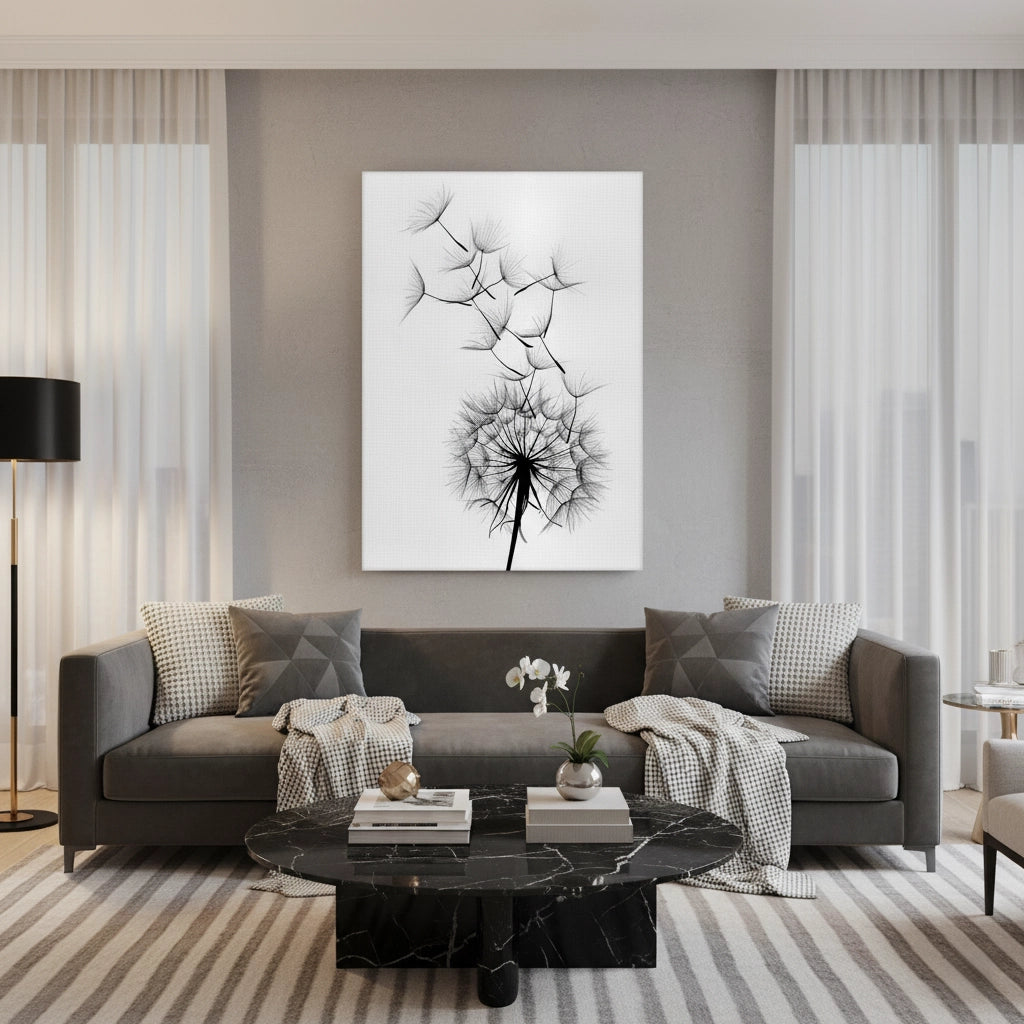 Dandelion Fluff - Canvas - Jasmineart.ae