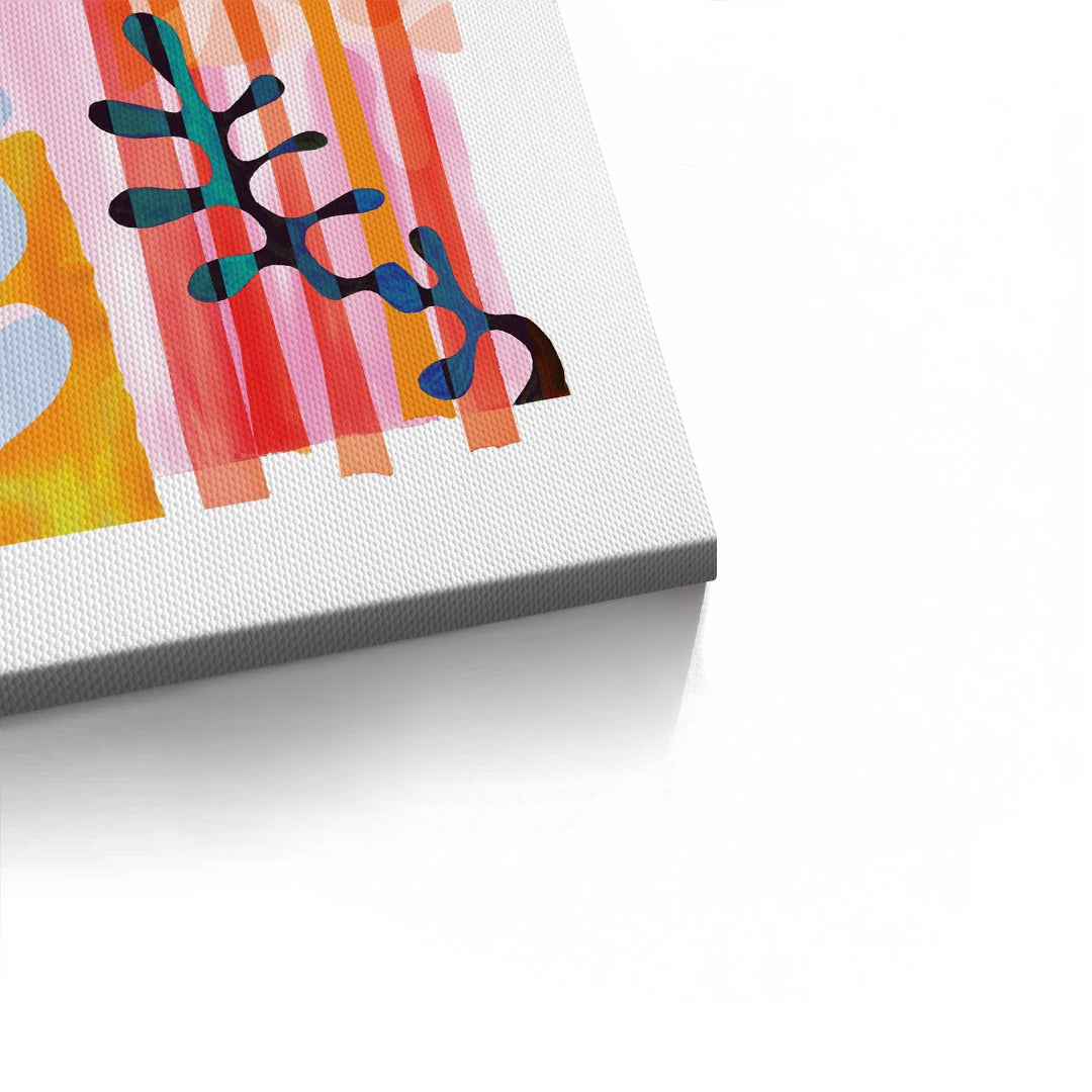 2Danish Pastel Aesthetic Abstract - Canvas