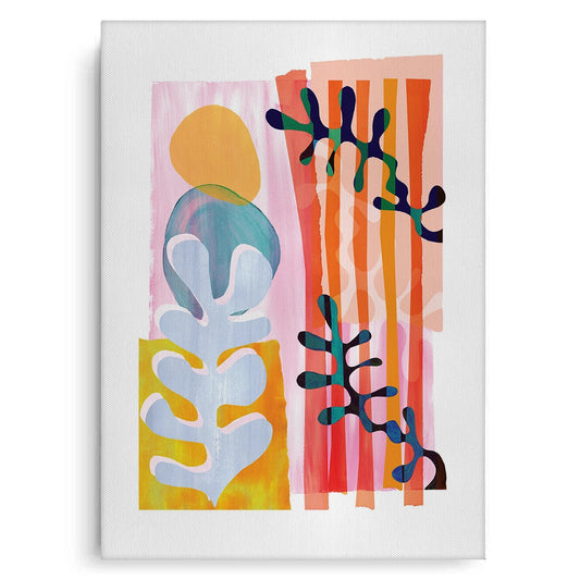Danish Pastel Aesthetic Abstract - Canvas