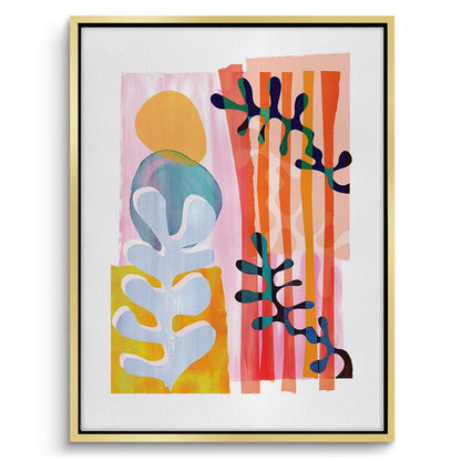 Danish Pastel Aesthetic Abstract - Canvas