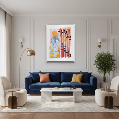 Danish Pastel Aesthetic Abstract - Canvas