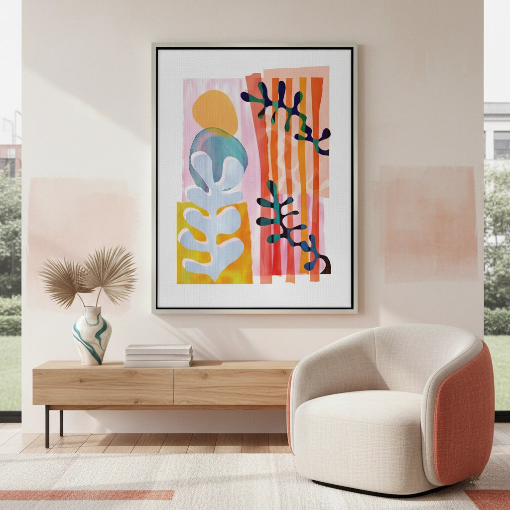 2Danish Pastel Aesthetic Abstract - Canvas