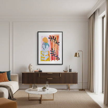 Danish Pastel Aesthetic Abstract - Canvas