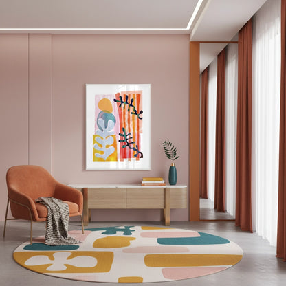 Danish Pastel Aesthetic Abstract - Fine Art