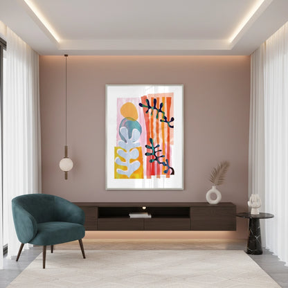 Danish Pastel Aesthetic Abstract - Fine Art