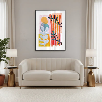Danish Pastel Aesthetic Abstract - Fine Art