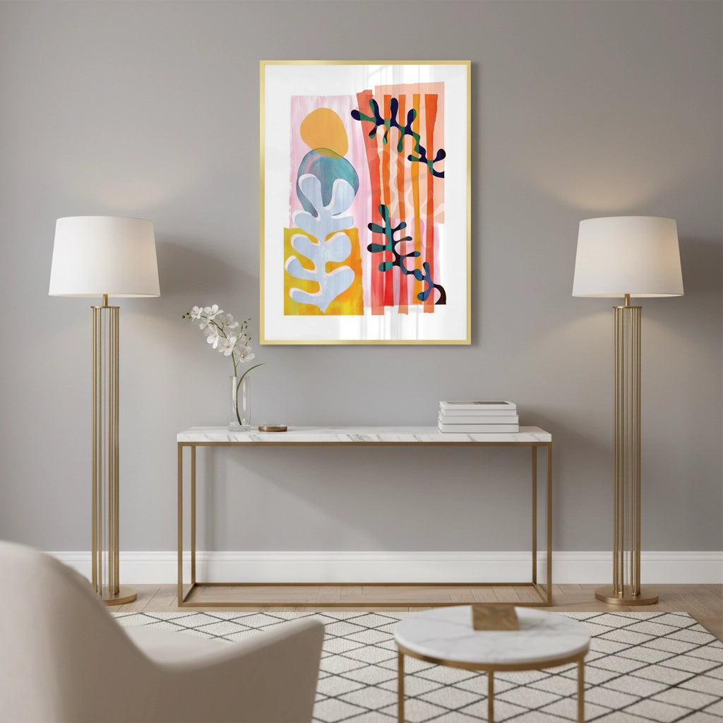 2Danish Pastel Aesthetic Abstract - Fine Art