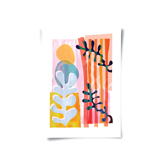 Danish Pastel Aesthetic Abstract - Poster