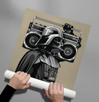 Darth Vader Boombox - Poster