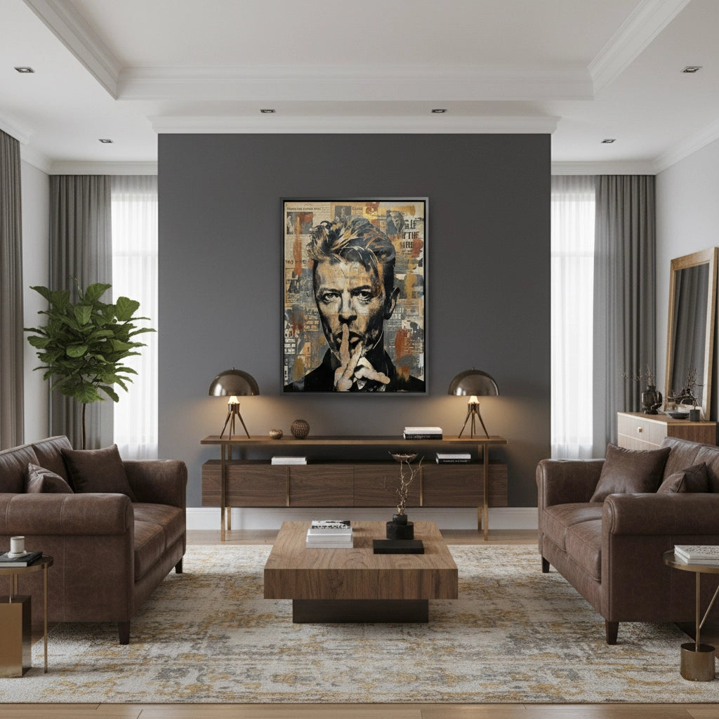 2David Bowie Urban Pop Art - Canvas