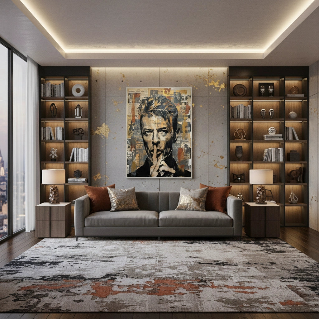 2David Bowie Urban Pop Art - Fine Art