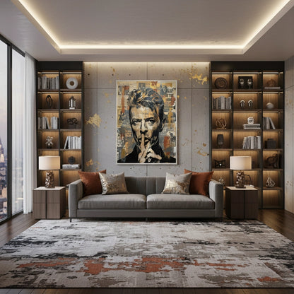 David Bowie Urban Pop Art - Fine Art