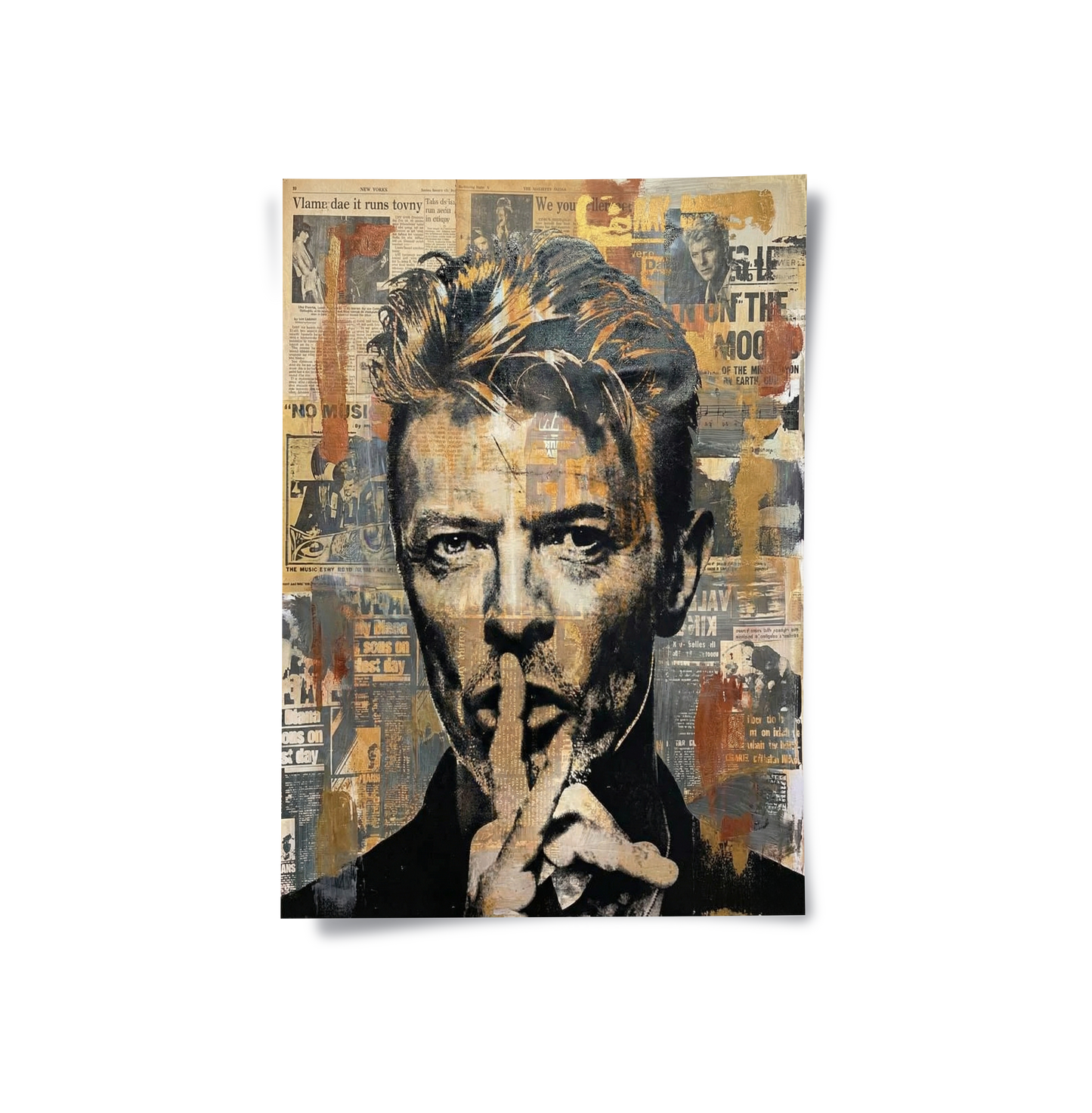 2David Bowie Urban Pop Art - Poster
