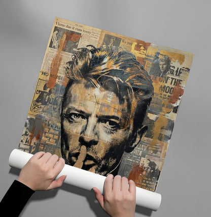 David Bowie Urban Pop Art - Poster