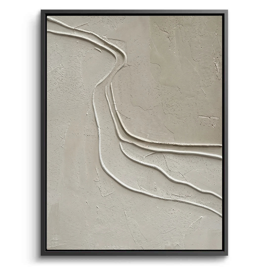 Neutral Tone Desert Path Wall Art for Contemporary UAE Villas