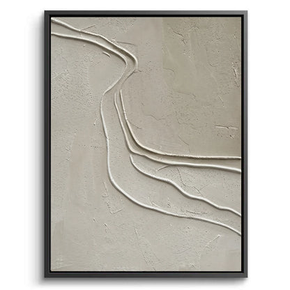 Neutral Tone Desert Path Wall Art for Contemporary UAE Villas