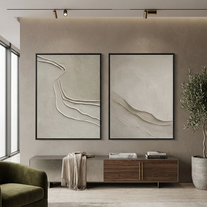 Architectural Desert Path Wall Decor for Corporate Offices Dubai