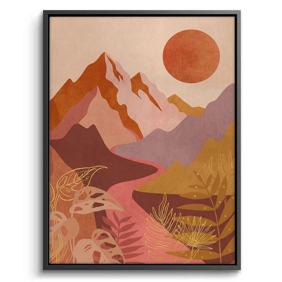 2Desert Sunset Landscape - Canvas